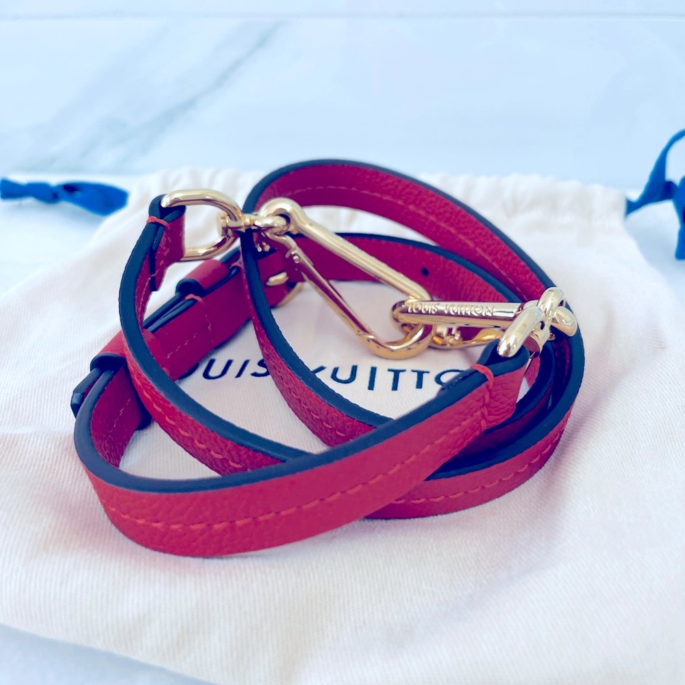 LOUIS VUITTON Auth empreinte leather bag shouulder strap Orient